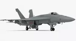 Fighter FA 18EF Super Hornet Rigged 3d model