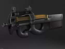 FN P90 SubMachine Gun 3d model