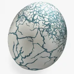 Fresh Dinosaur Egg 3d model