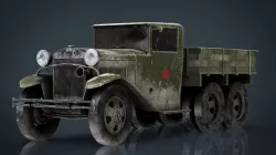 GAZ AAA TRUCK WINTER 3d model