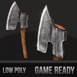 Goosewing Hewing Axe 3d model