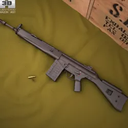 Heckler & Koch G3A3 3d model