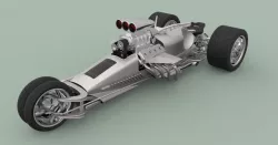 Hemi Trike Rocket II 3d model