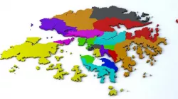 Hong Kong 18 Districts 3d model