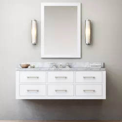 Hutton single extra-wide floating vanity 3d model