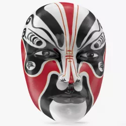 Japanese Male Opera Mask 3d model