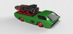 Jet Dodge Deora 3d model
