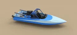 Jet sprint boat 3d model