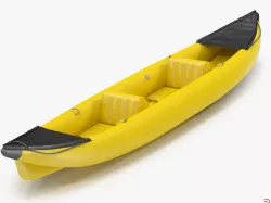 Kayak Yellow 3d model