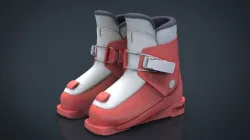 kids Ski Boots 3d model