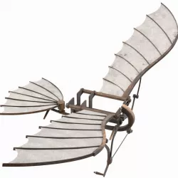 Leonardo da Vinci Glider Rigged 3d model
