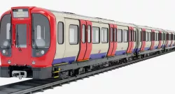 London Subway Train S8 Stock 3d model