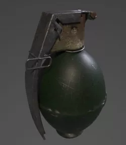 m26 frag grenade 3d model