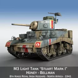 M3 Light Tank Honey - Bellman 3d model