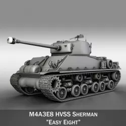 M4A3E8 - Sherman - Easy Eight 3d model