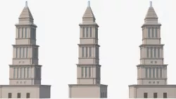 Masonic Memorial Tower 3d model