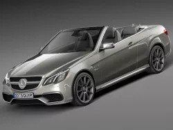 Mercedes-Benz E63 AMG Convertible 2016 3d model