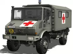 Mercedes Benz - Unimog - Belgian Ambulance 3d model