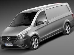 Mercedes-Benz Vito W639 Panel Van Long 2013 3D model