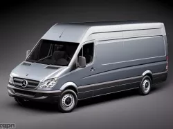Mercedes Sprinter II van long 3d model
