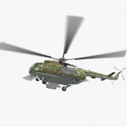 Mi-17 Slovak Air Force Animated 3d model