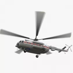 Mi-8MTV Russian Emercom Animated 3d model