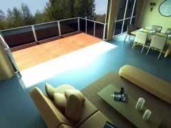 Modern Living And Dining Room 1 3d model