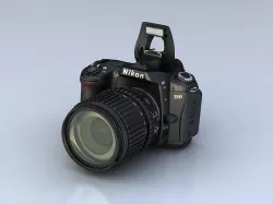 Nikon D90 3d model