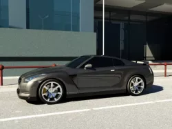 NISSAN GTR 2008 3d model