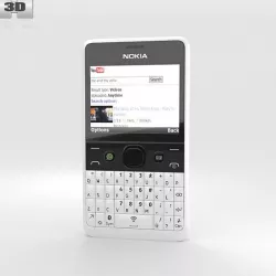 Nokia Asha 210 White 3d model