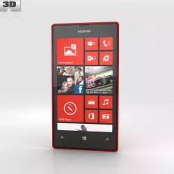 Nokia Lumia 520 Red 3d model