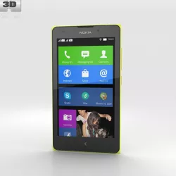 Nokia XL Yellow 3d model