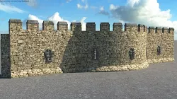 Old Stone Wall 3d model