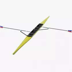 Pair Sweep Rowing Boat 3d model
