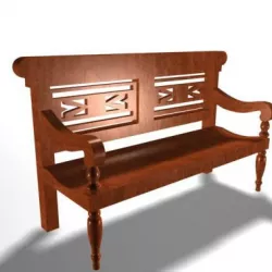 Park Bench 3d model