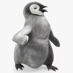 Penguin Baby Walking Pose 3d model