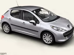 Peugeot 207 5 door 3d model