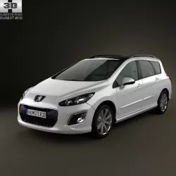 Peugeot 308 SW 2012 3d model