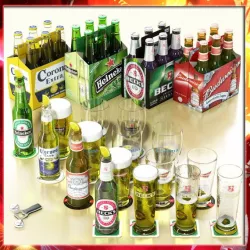 Photorealistic Beers Pack Collection 3d model