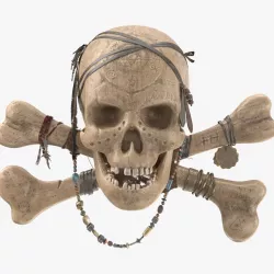 Pirate Skull - PBR 3d model