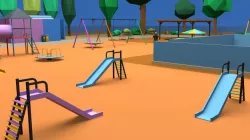 Playground Low Poly 3d model