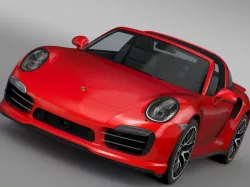 Porsche 911 Turbo S Targa 991 2016 3d model