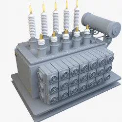 Power Transformer 3d model