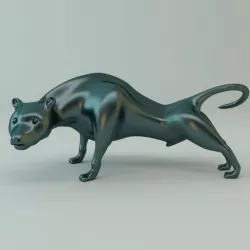 Puma Sculpture 3d model