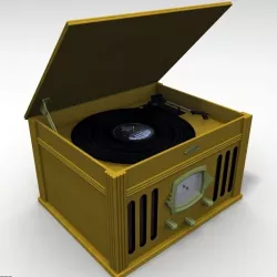 Record Player 01 3d model
