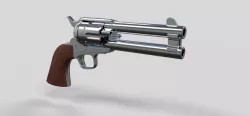 Revolver of agent Whiskey from movie Kingsman The Golden Circle 3d model