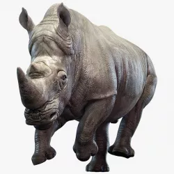 Rhino (Animated) 3d model