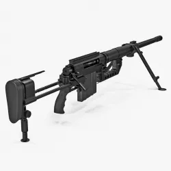 Rifle CheyTac Intervention M200 3d model