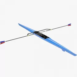 Rowing Boat Single Scull 3d model