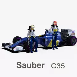 Sauber C35 3d model